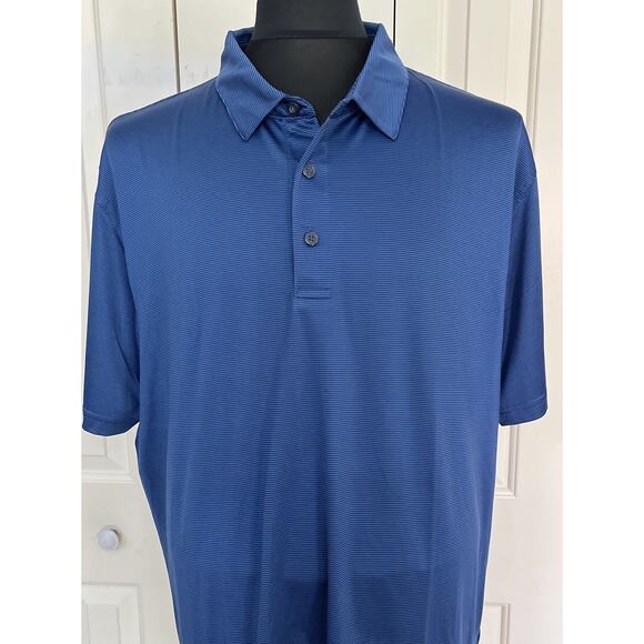 Callaway‎ Opti Dry Men’s Navy Striped Short Sleeve Golf Polo XXL - Picture 7 of 7